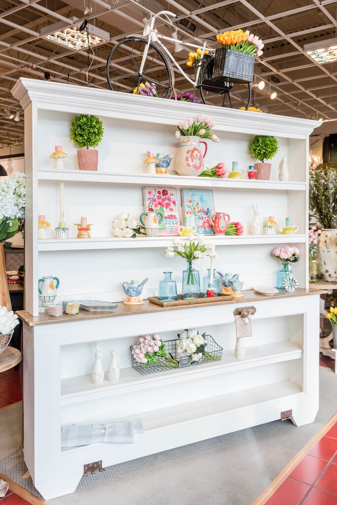 White Two Piece Hutch