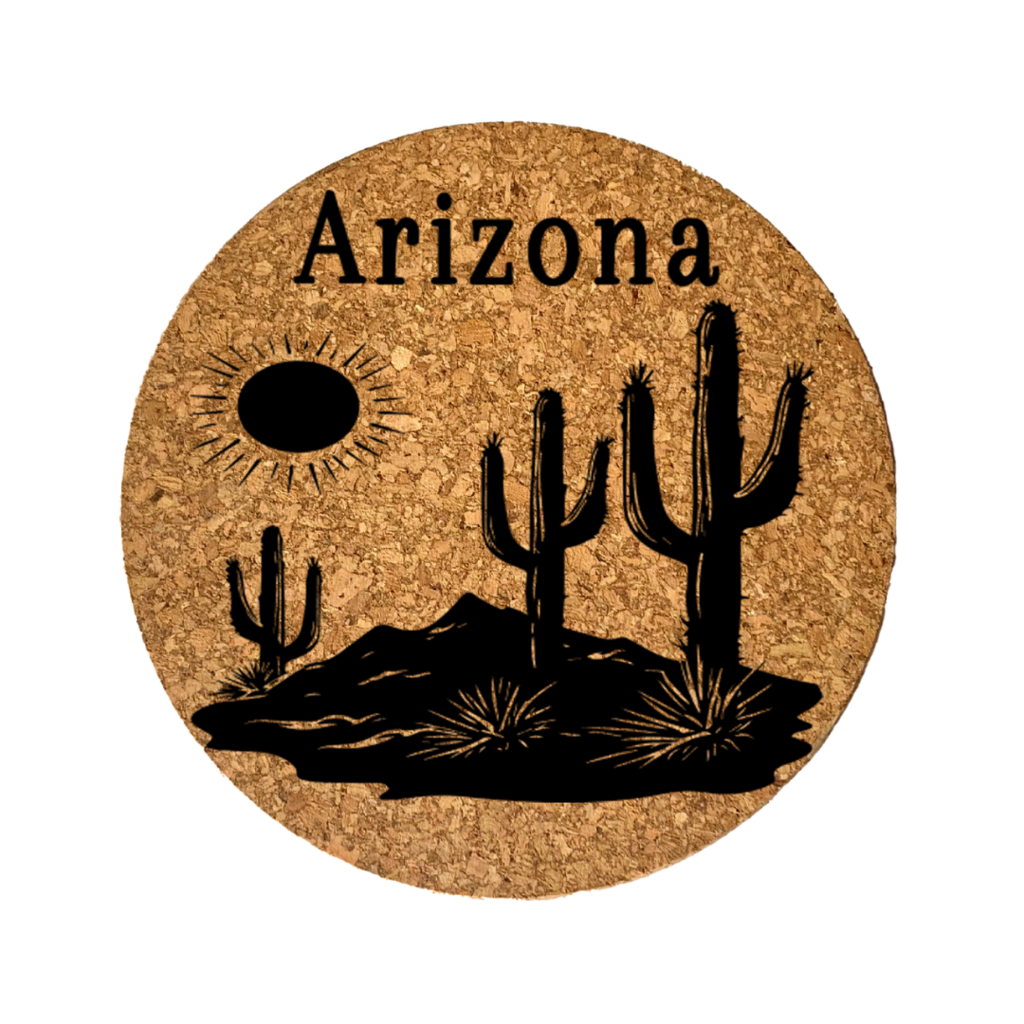 Arizona Sunset Scene Cork Trivet