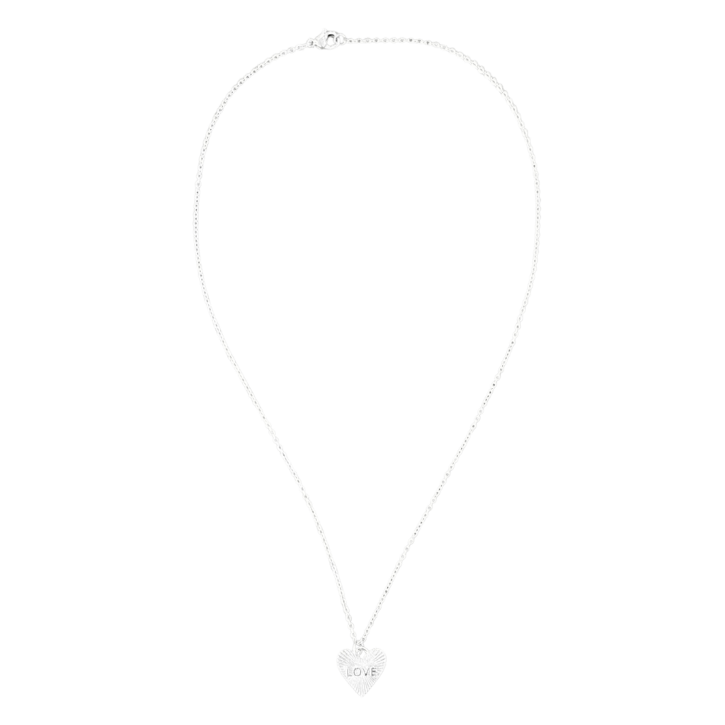 Silver Love Heart Necklace