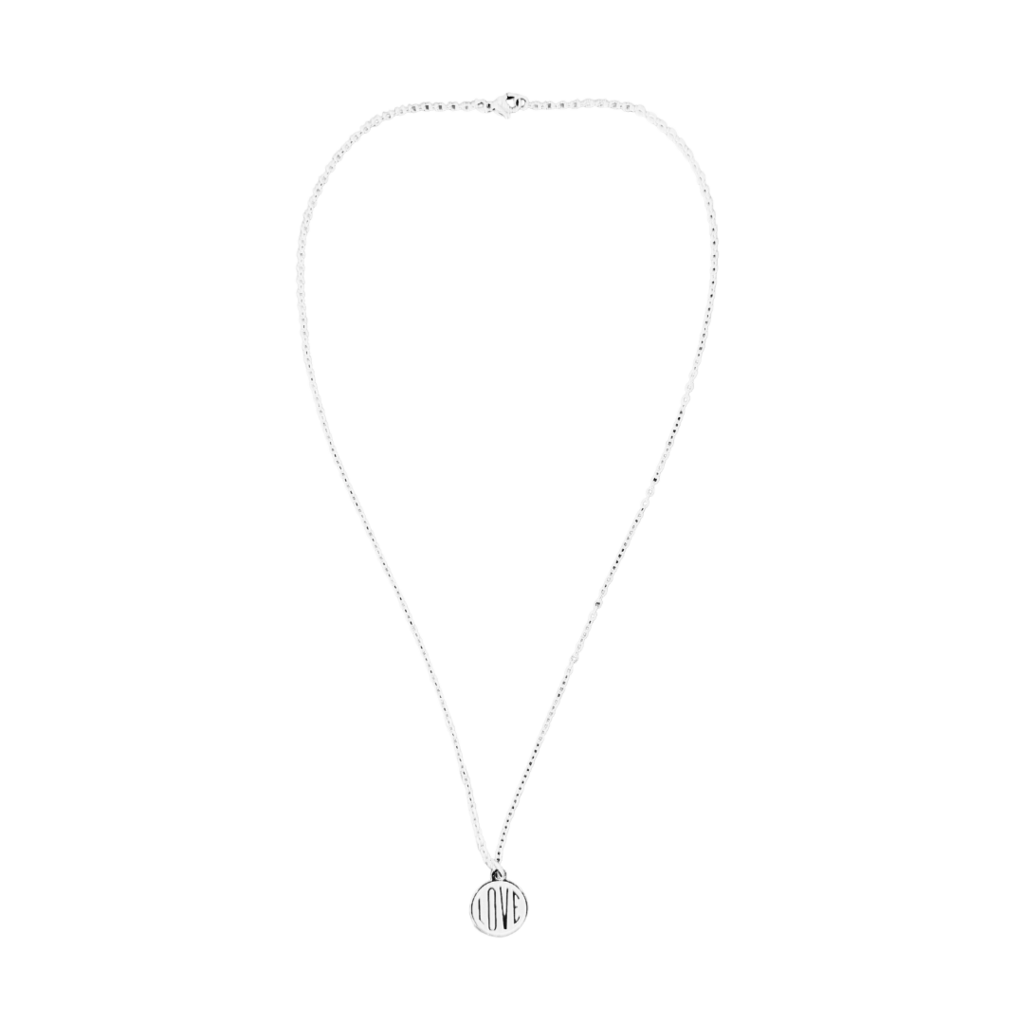 Silver Love Circle Necklace