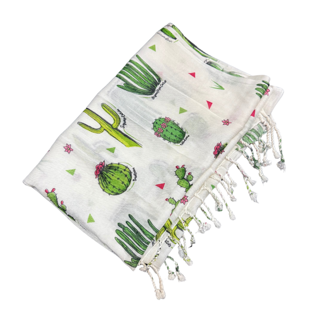 Interpretive Cactus Viscose Scarf