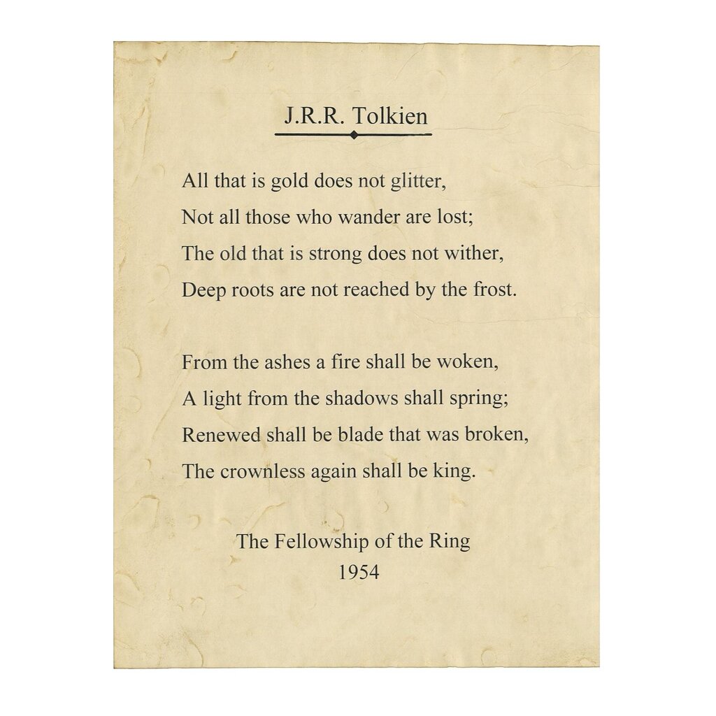 J.R.R. Tolkien Quote Print