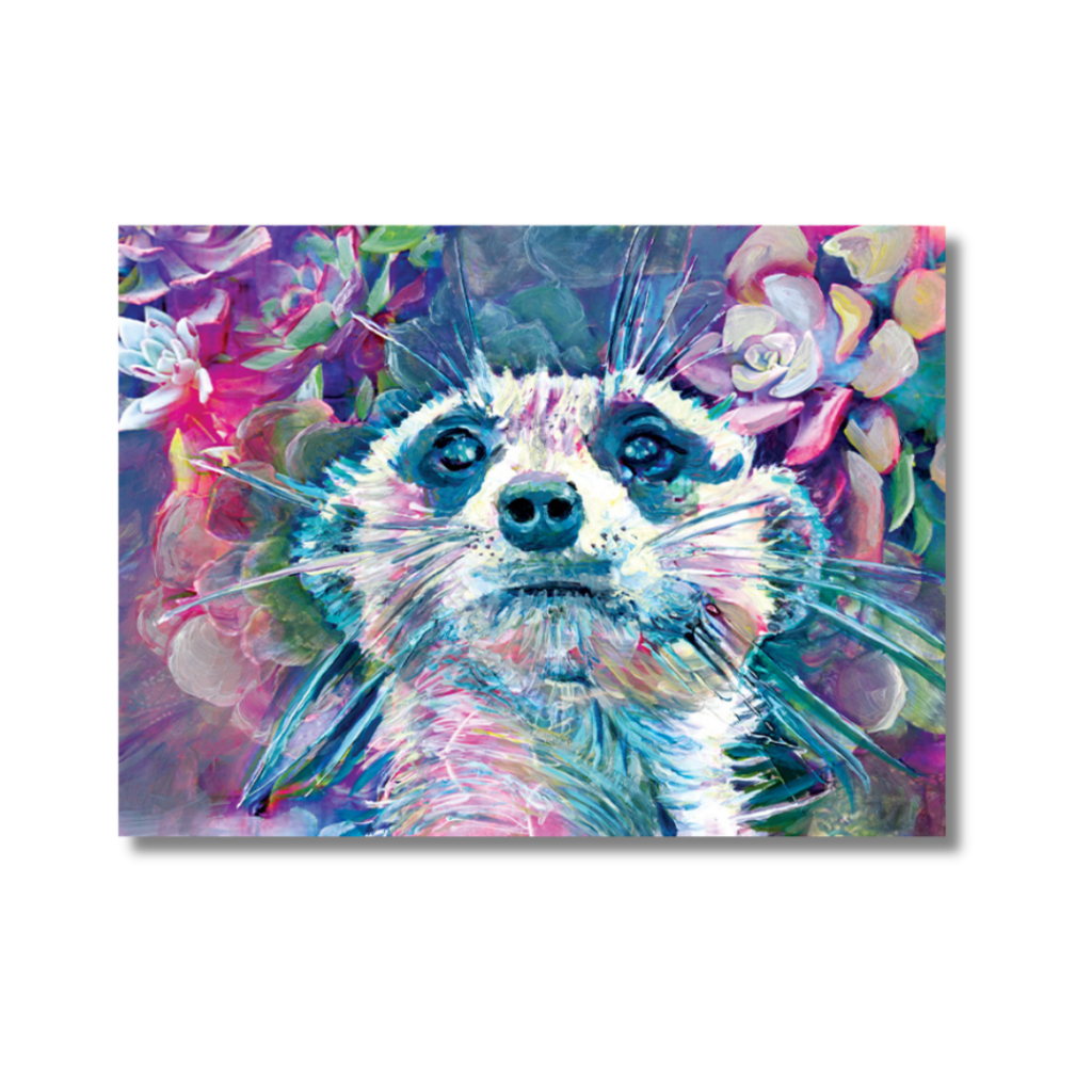 Succulent Meerkat Greeting Card