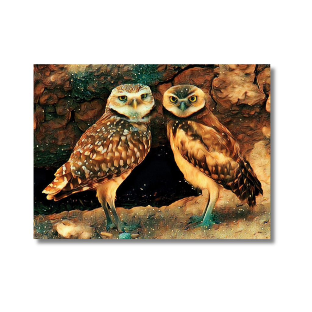 Mother and Child Owl Greeting Card