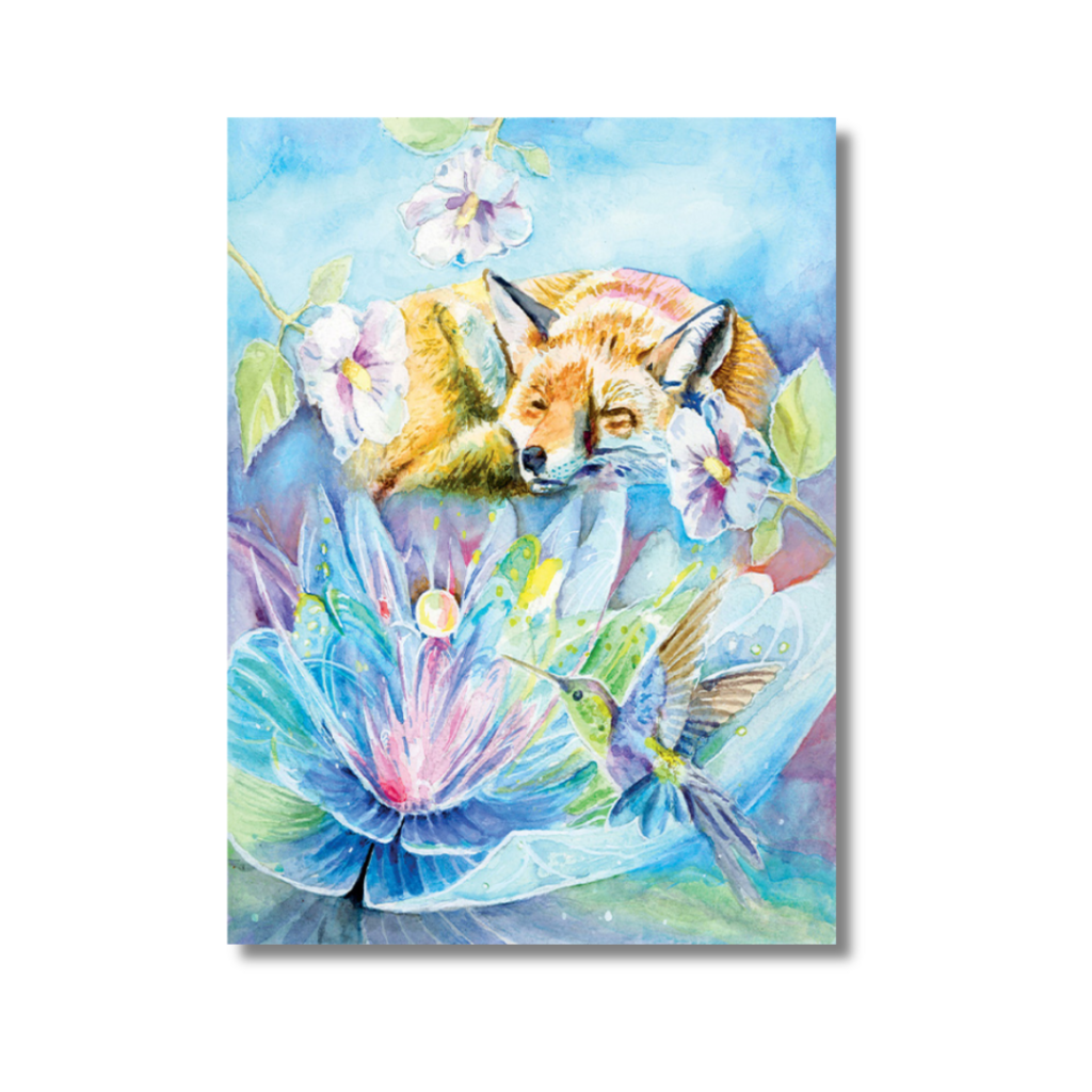 Eternal Beauty Fox Greeting Card