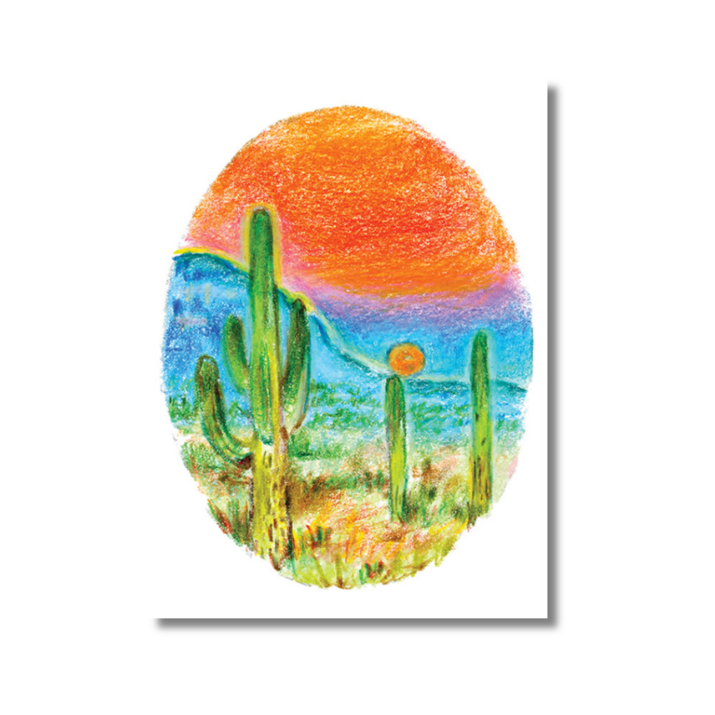 Fiery Sky Greeting Card