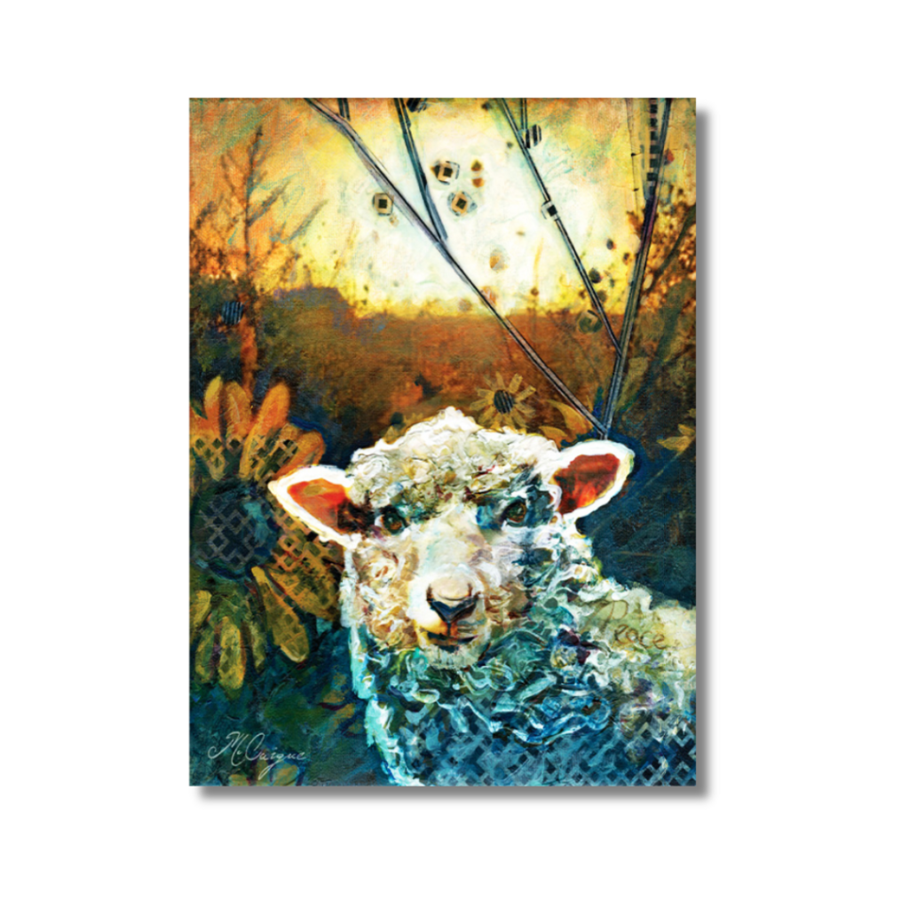 Early Riser Sheep Greeting Card