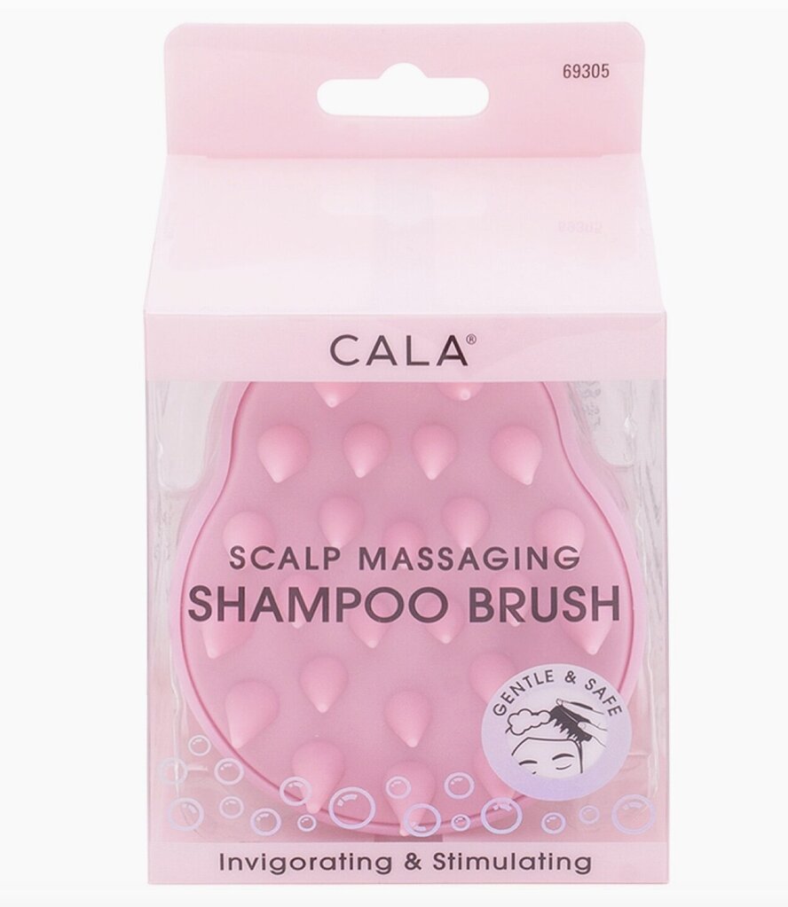 Pink Scalp Massaging Shampoo Brush