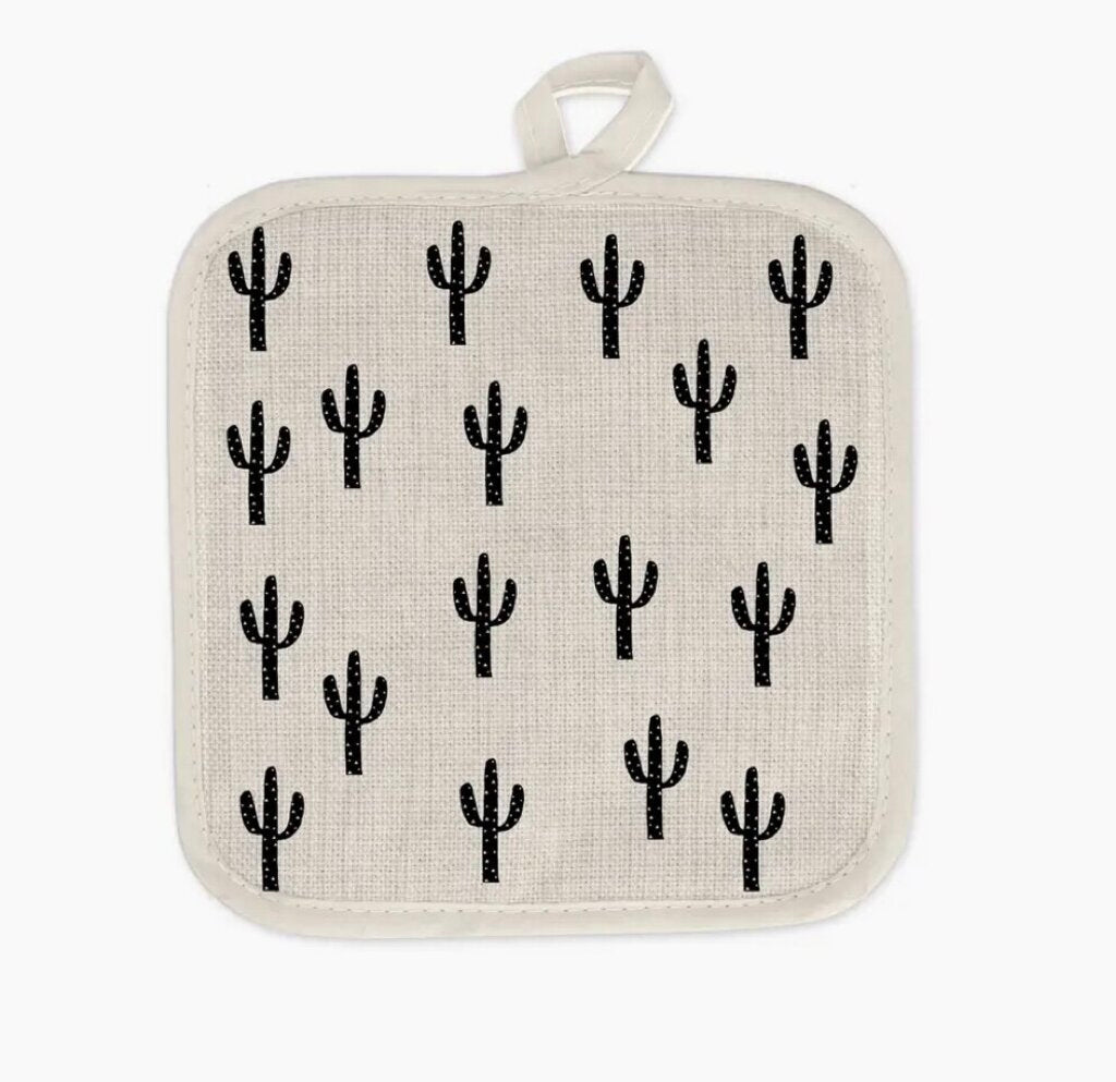Cactus Print Pot Holder Oven Mitt