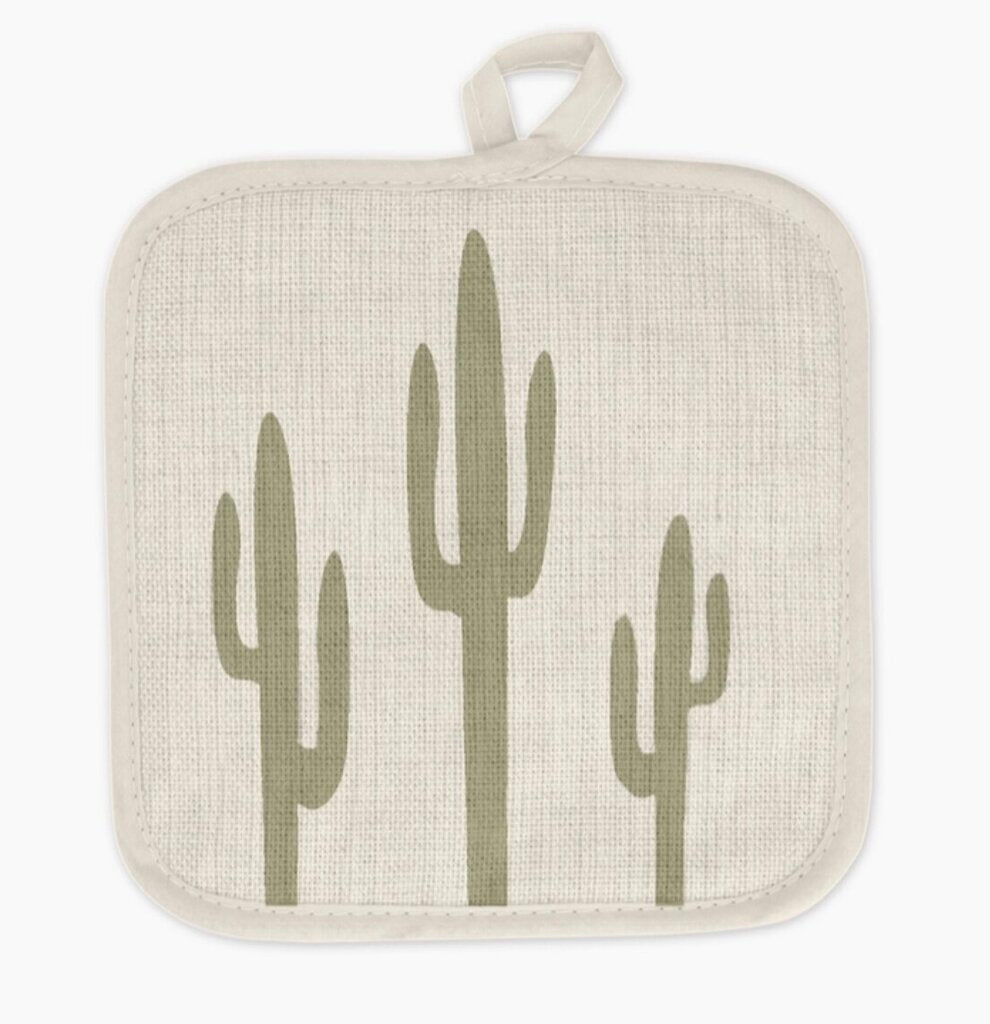 Cactus Print Pot Holder Oven Mitt