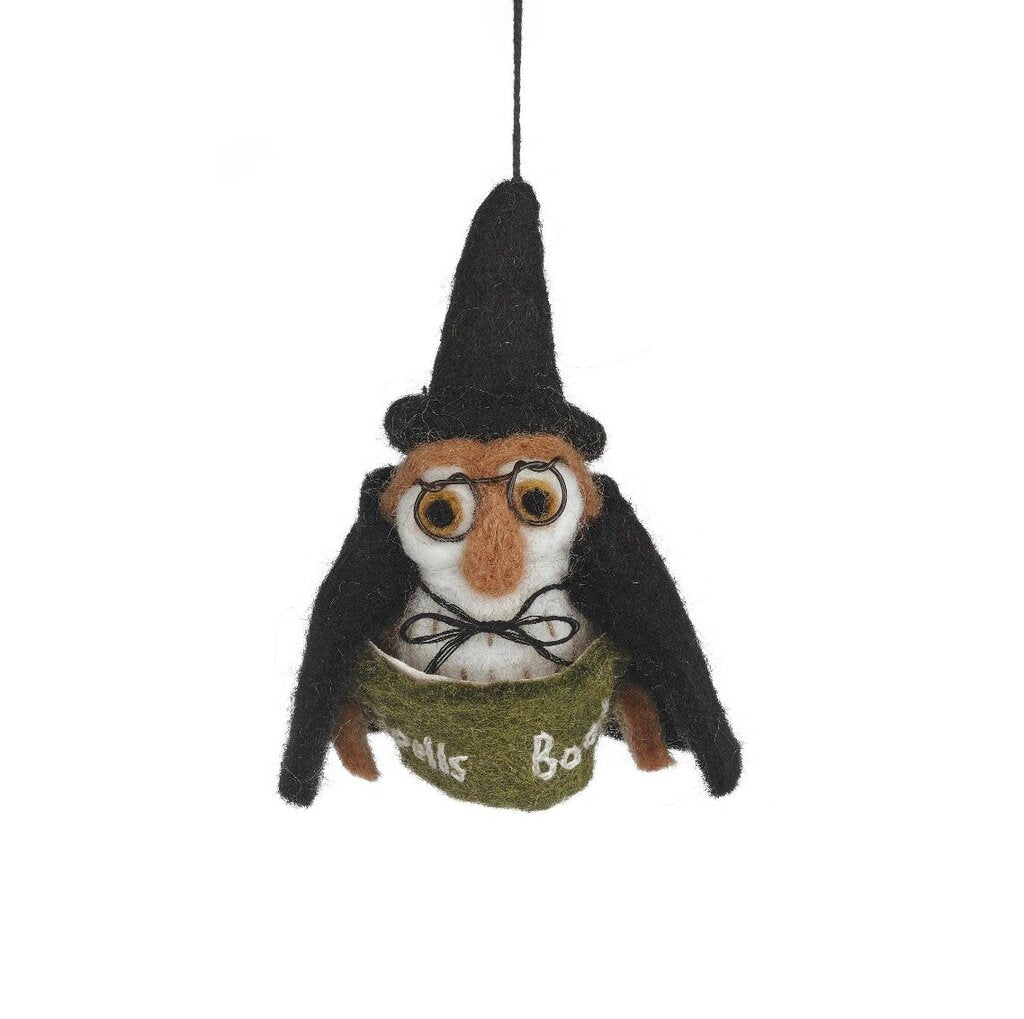 Handmade Felt Lumos the Night Owl Halloween Decoration