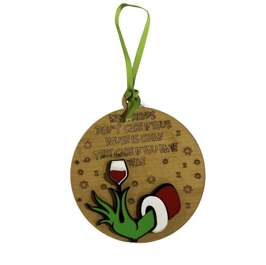 "Wine About It" Best Friend Ornament