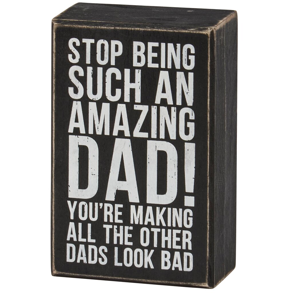 Amazing Dad Box Sign