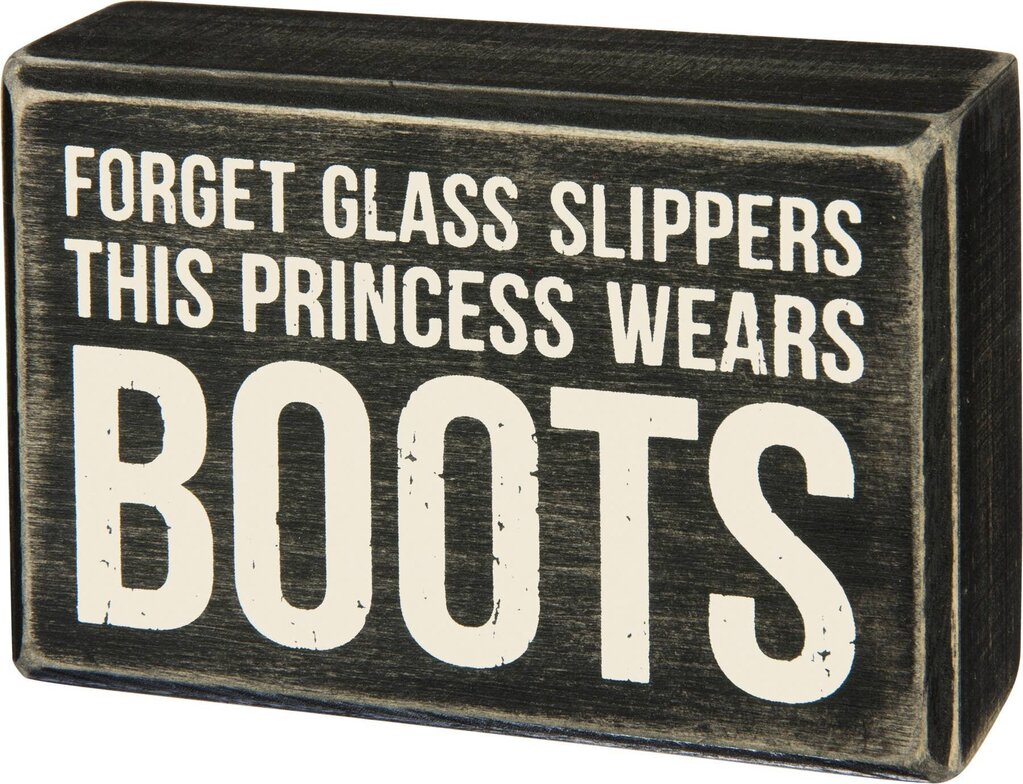 Princess Boots Box Sign