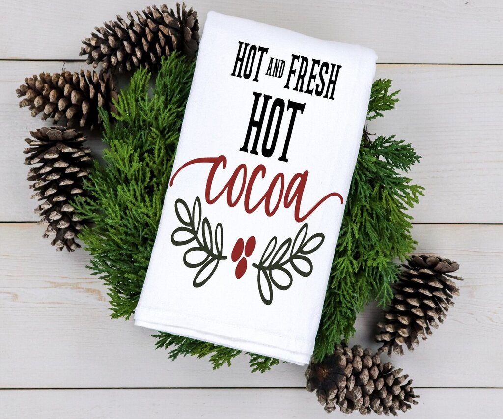 Hot & Fresh Cocoa Tea Towel