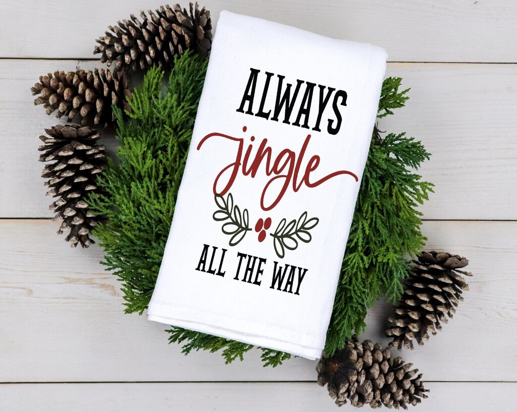 Jingle All The Way Tea Towel