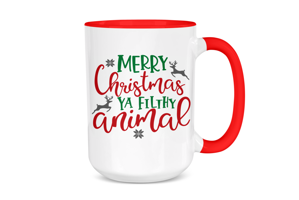 Merry Christmas Ya Filthy Animal Mug