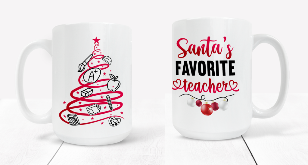 Santas Favorite Teacher Holiday Mug