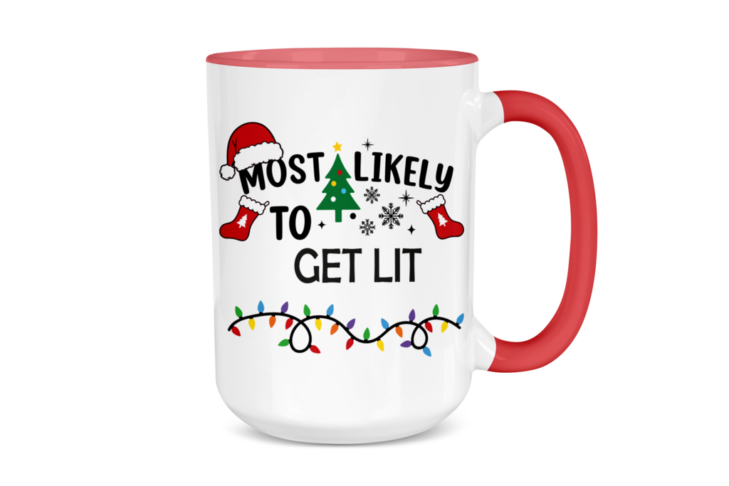 Most Likely to Get Lit Holiday Mug