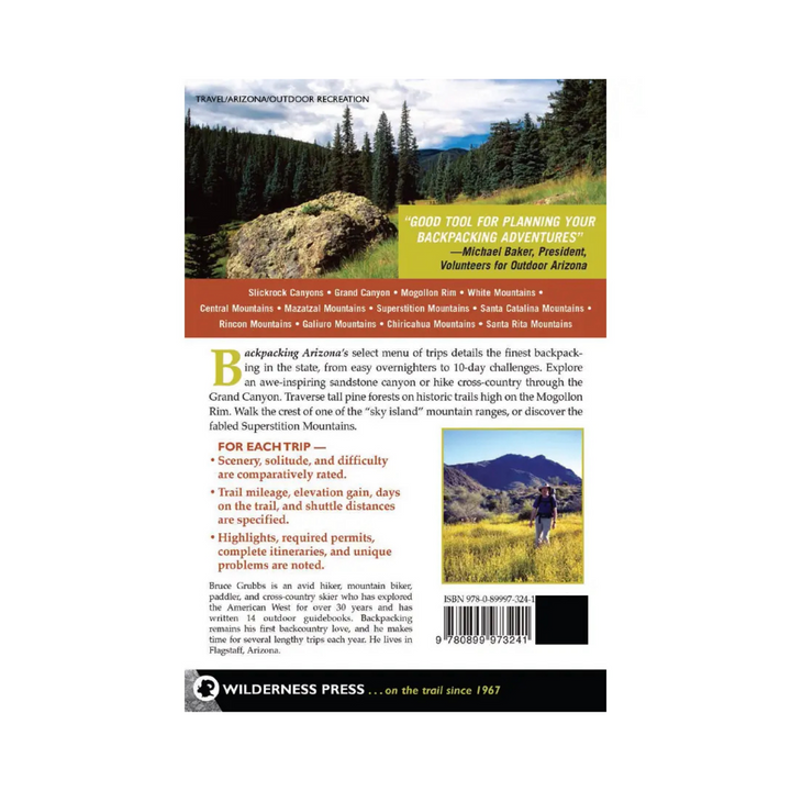 Backpacking Arizona Book