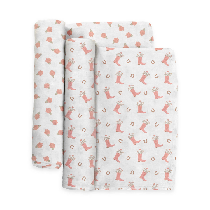 Bloomin Boot Swaddle Blanket Set