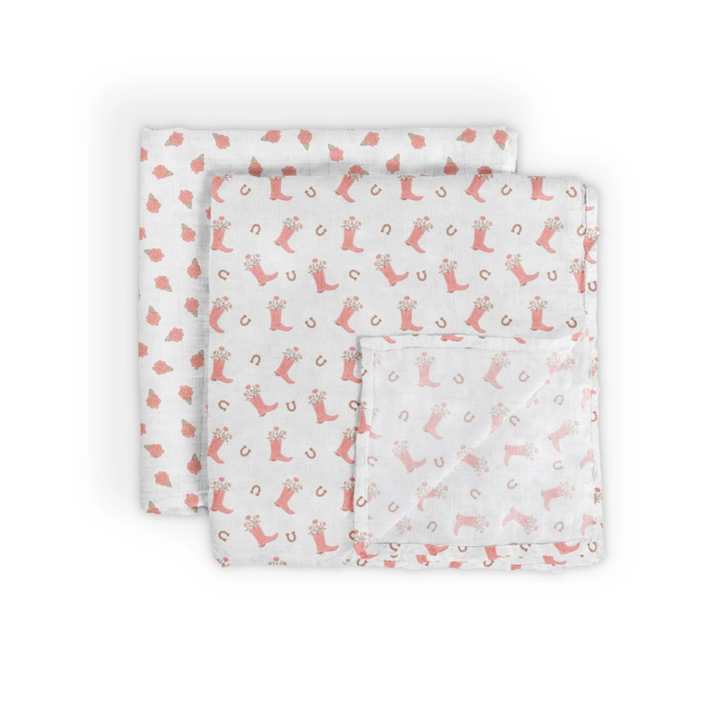 Bloomin Boot Swaddle Blanket Set