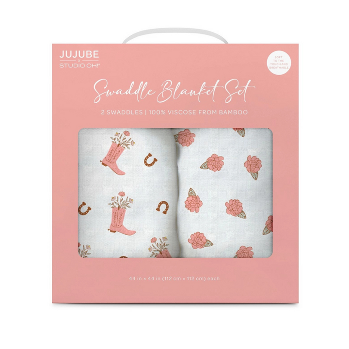 Bloomin Boot Swaddle Blanket Set