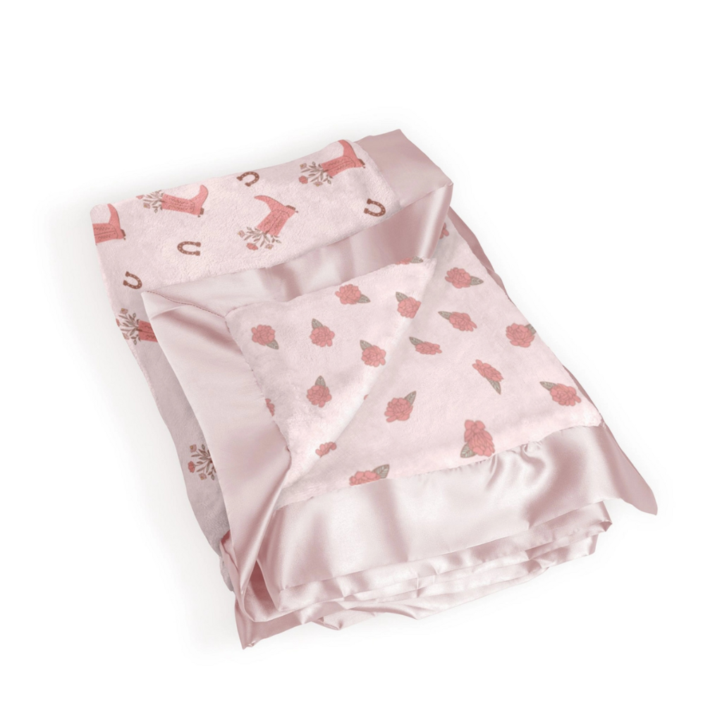 Bloomin Boot Reversible Baby Blanket