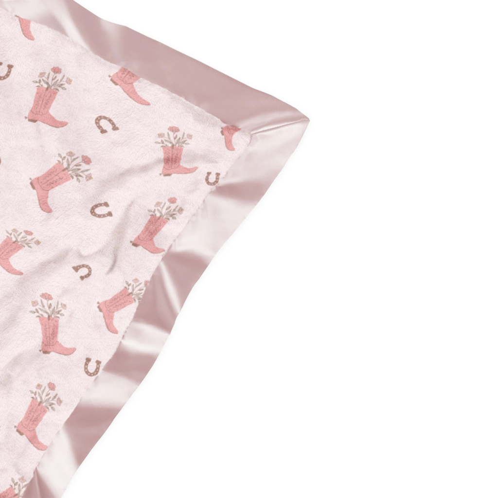 Bloomin Boot Reversible Baby Blanket