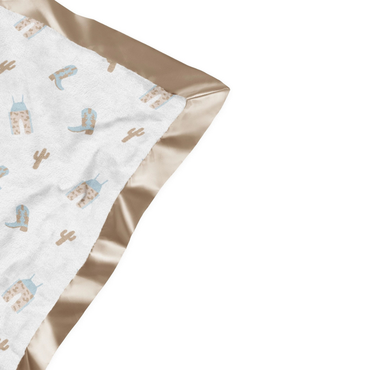 Howdy Partner Reversible Baby Blanket