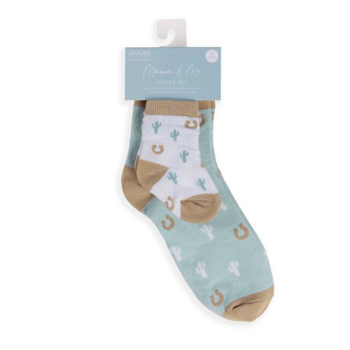 Howdy Partner Mama and Me Socks