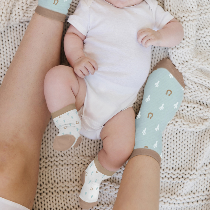 Howdy Partner Mama and Me Socks