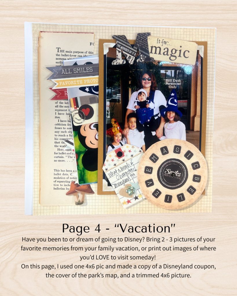 7/12 A Few of My Favorite Things Scrapbook Workshop