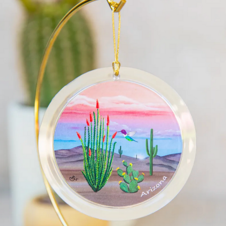 Hummingbird - Ornament with Handpainted Highlights