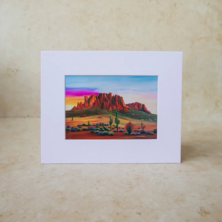 Arizona Sunrise - 8x10" Art Print in 11x14" Mat