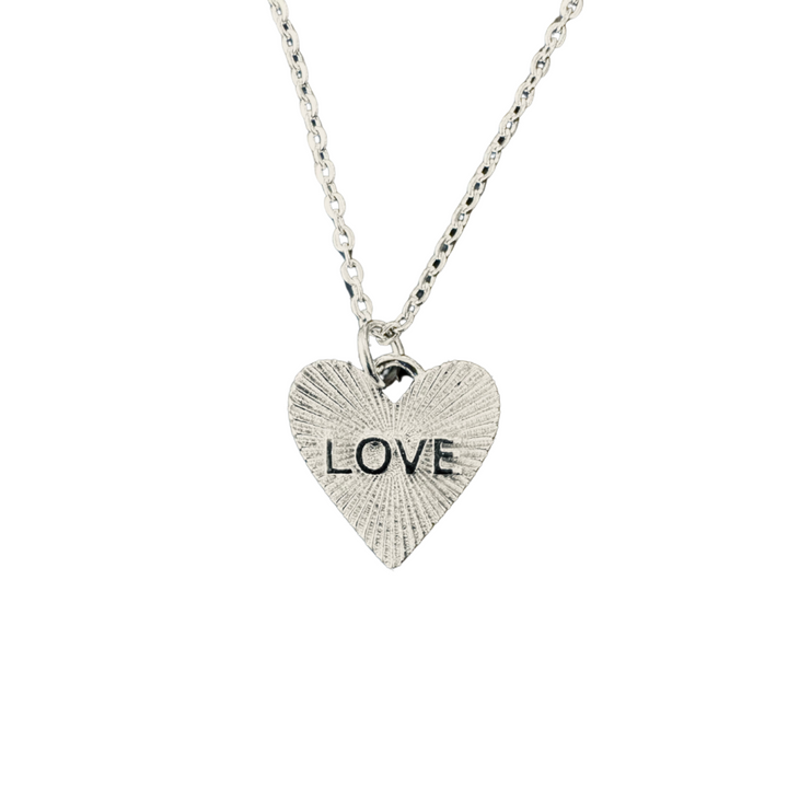 Silver Love Heart Necklace