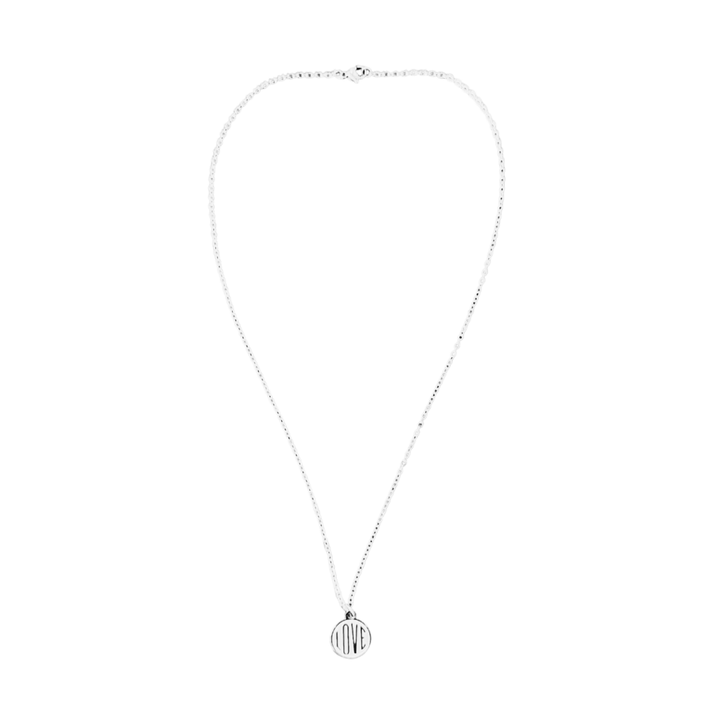 Silver Love Circle Necklace