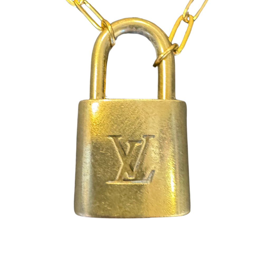 Vintage Louis Vuitton Lock Necklace