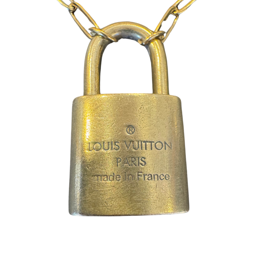 Vintage Louis Vuitton Lock Necklace