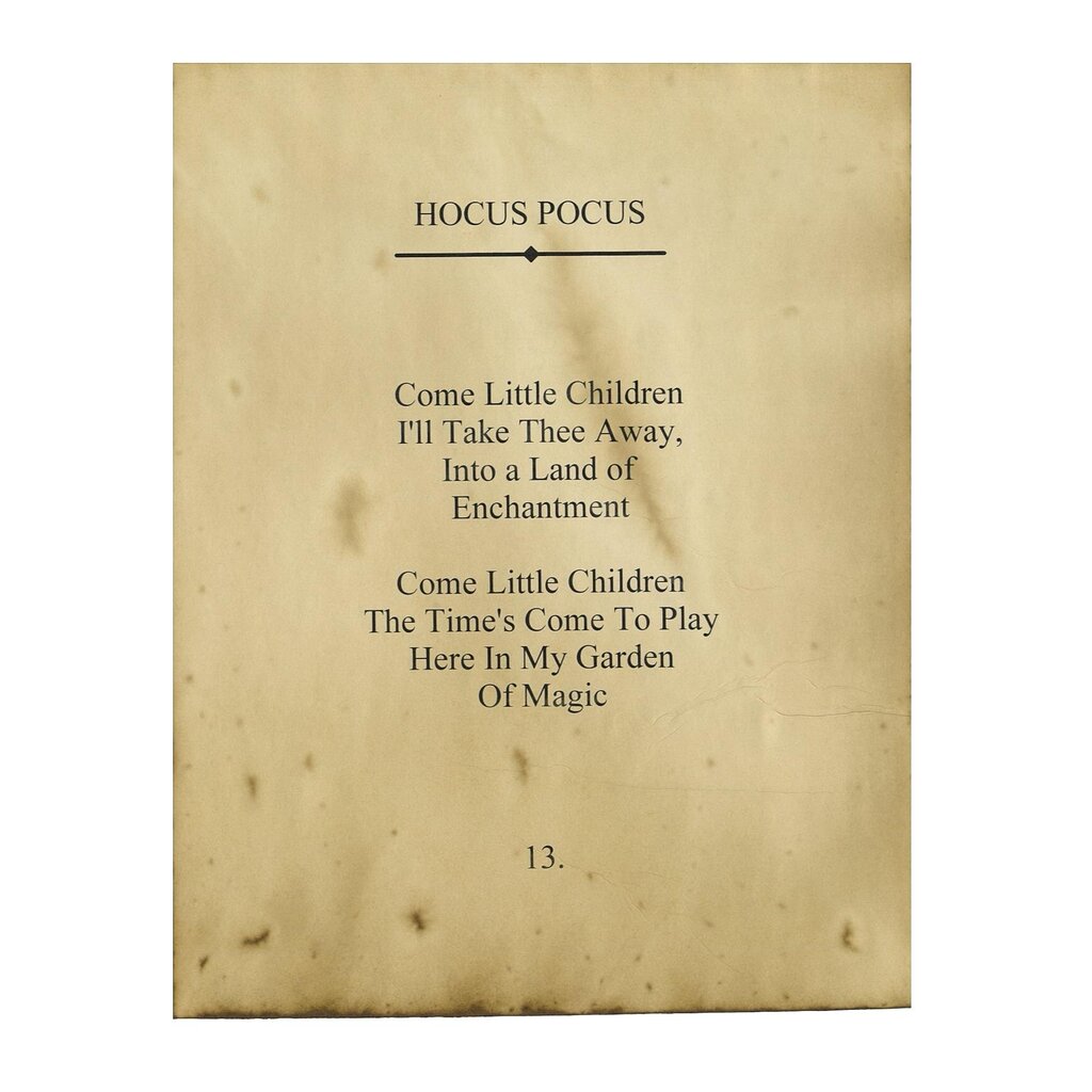 Hocus Pocus Quote Print