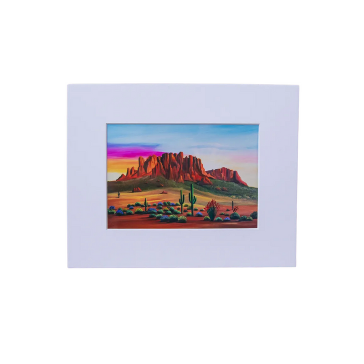Arizona Sunrise - 8x10" Art Print in 11x14" Mat