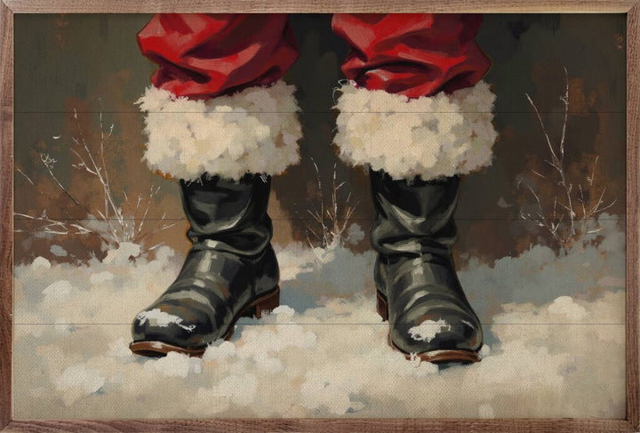 Santa's Boots 16"x10"