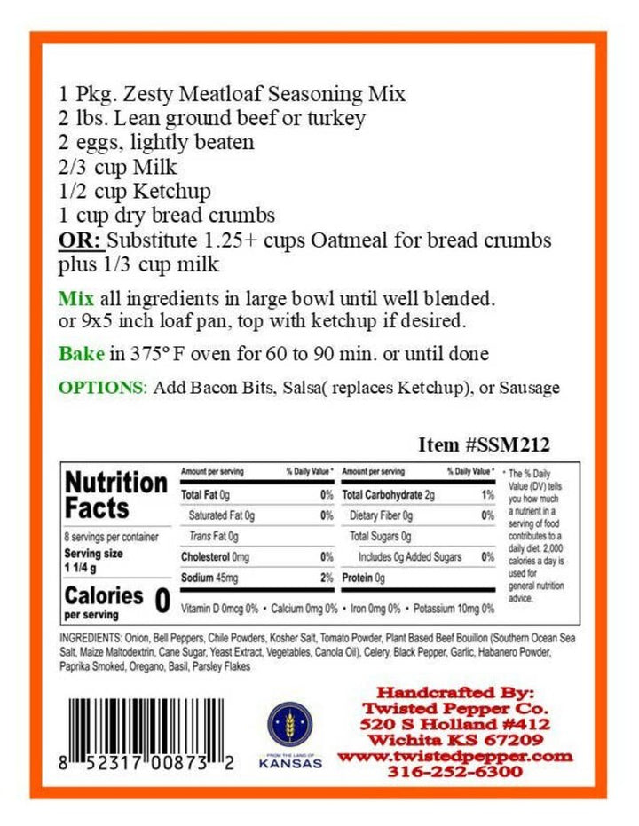 Zesty Meatloaf Seasoning Mix