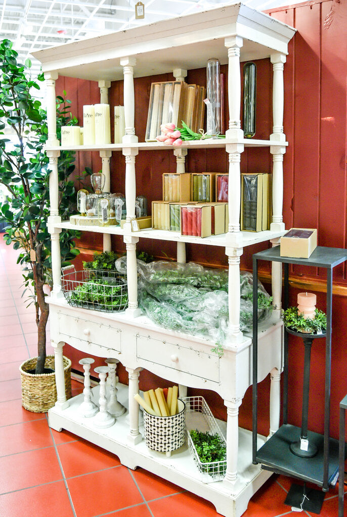 Large White Bookshelf w/ Drawers (55)