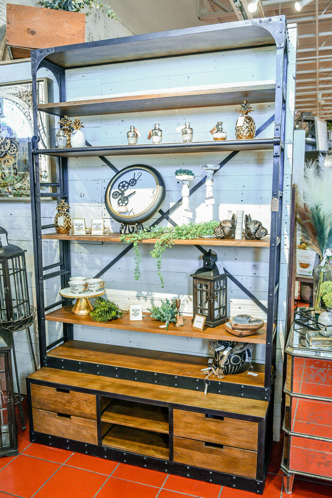 Industrial Shelf w/ Ladder (55)