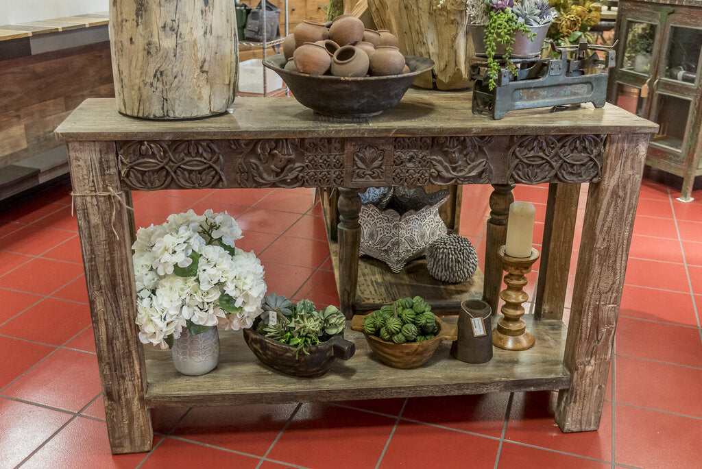 Carved Wood Console Table (02)